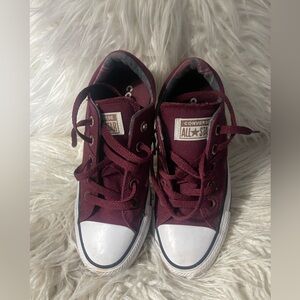 Converse Burgundy All Star Sneakers